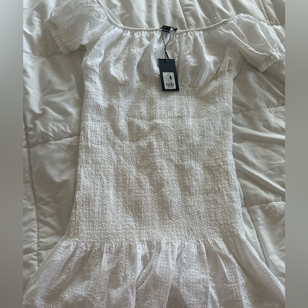 Eyelet Midi dress